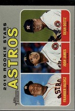 Framber Valdez / Josh James / Dean Deetz 19 Topps Houston Astros Rookie #400