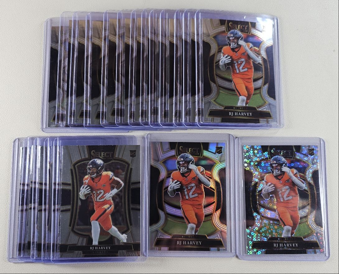 [20] RJ HARVEY 2025 SELECT CONCOURSE ROOKIE DISCO PRIZM RC Q4961