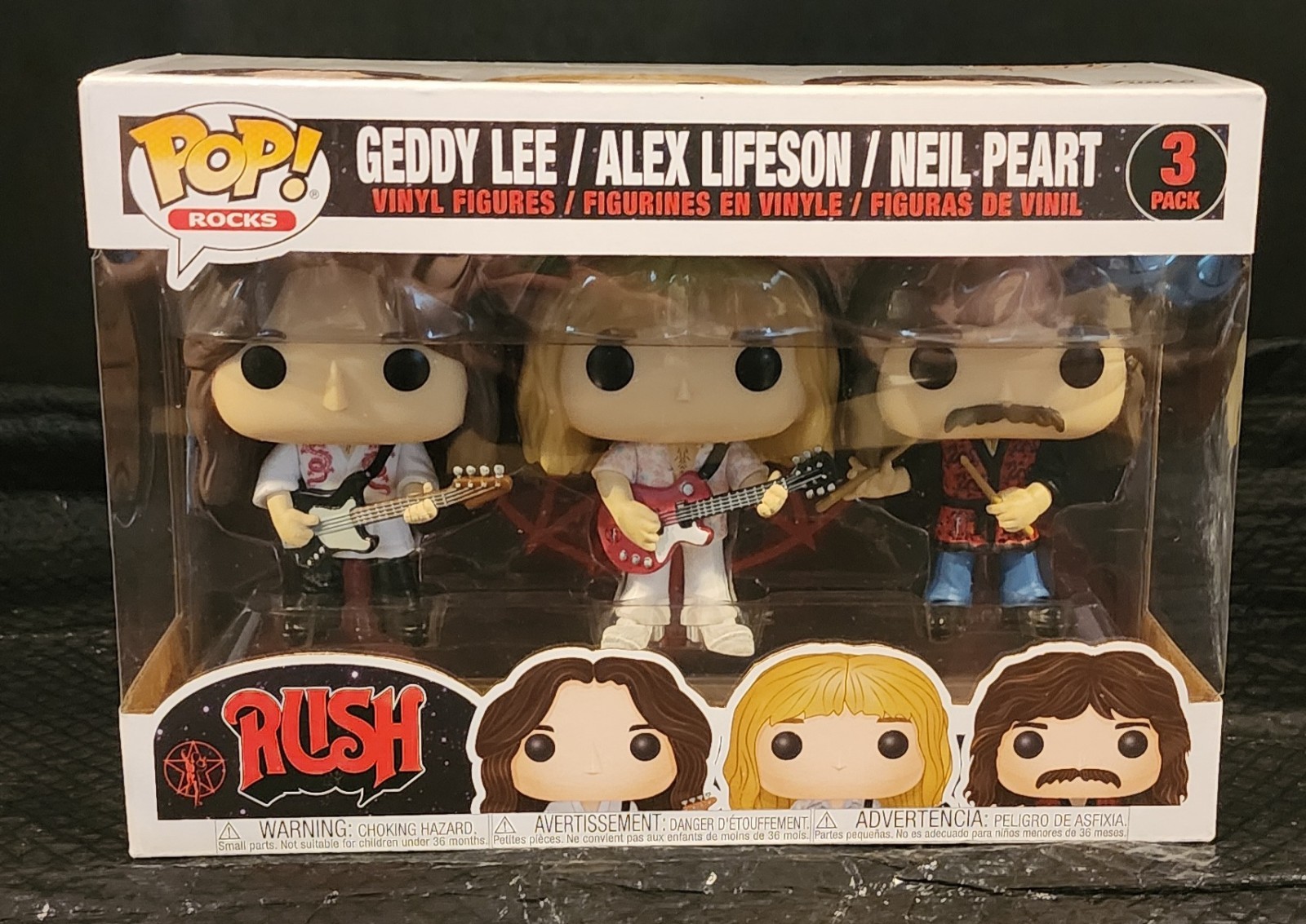 FUNKO POP! Rocks RUSH [3 Pack] Geddy Lee/Alex Lifeson/Neil P