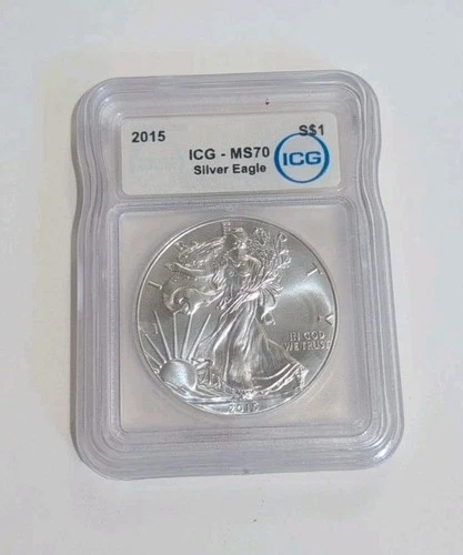 2015 American Silver Eagle MS70 ICG *7202
