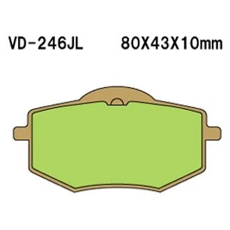 For Yamaha Virago 535 1987-1994 Vesrah Front Sintered Metal Brake Pads Foto 2 de 2