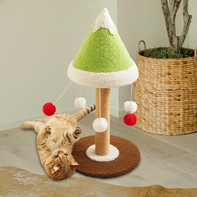 Katzenkratzbaum Haustier Spielzeug Katze Schleifpfoten Pfosten für Training Spielen Zuhause