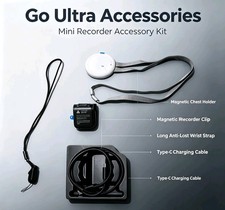 Insta360 Go Ultra Magnetic Clip Accessory Kit, Wearable Lapel Magnet Lanyards