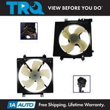 TRQ Radiator  AC Condenser Cooling Fan Assembly Fits 05-14 Subaru Legacy Outback