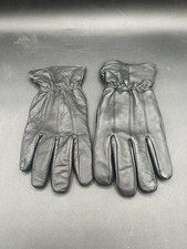 Black Thermosoft Insulated Woman Men Leather Gloves Vintage Nice Warm