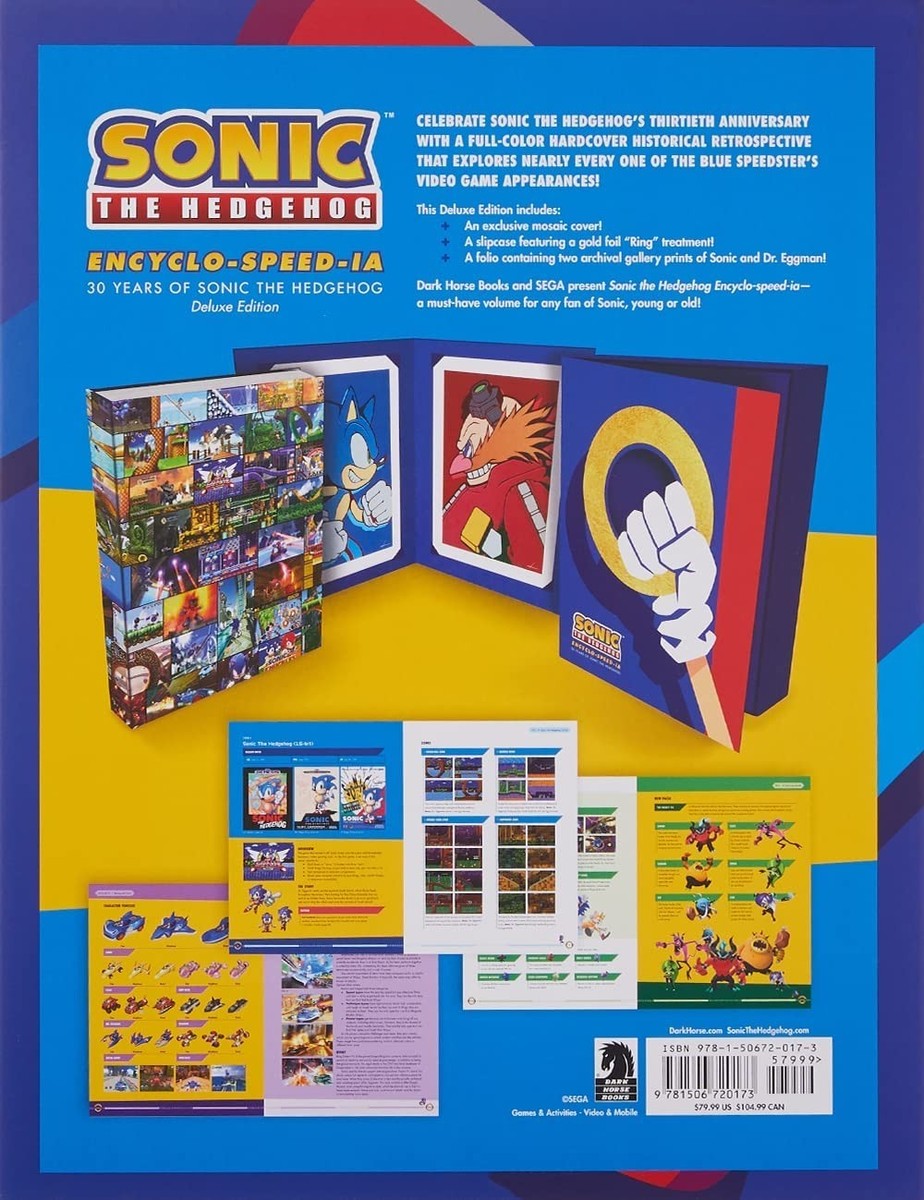Encyclo-speed-ia Deluxe Edition 本 洋書 NEW Sonic the Hedgehog Encyclo-Speed-ia (Deluxe Edition) Book by