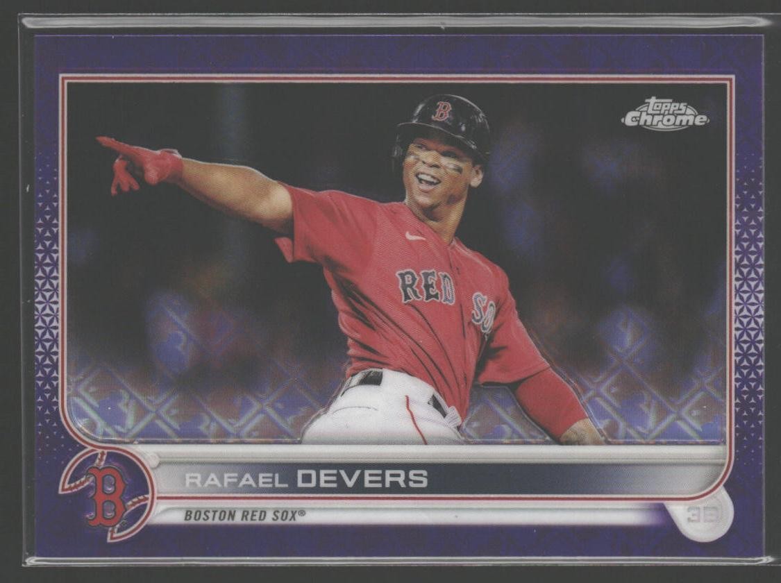 2022 Topps Chrome Logofractor Edition #47 Rafael Devers Purple #/250