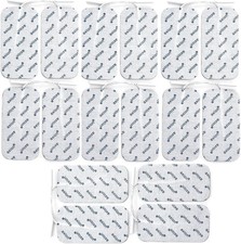 16 Large TENS Unit Electrode Pads 4x2'' - Pads with 2mm Pin Connector Lead Wi...