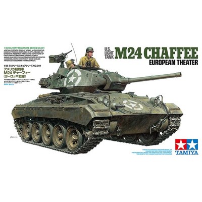 Tamiya 1/35 U.S. M24 Chaffee Light Tank European Theatre Model Kit 35391