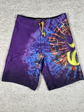 Nike 6.0 Board Shorts Surf Swim Trunks Boys Size 18 Purple Beach Surf
