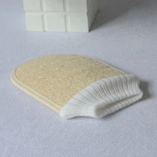 3 Pcs/Set Natural Loofah Sponge Exfoliating Bath Gloves Body Scrubber