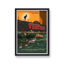 Vertigo Movie Poster Alfred Hitchcock Film Art 24x36 Unframed