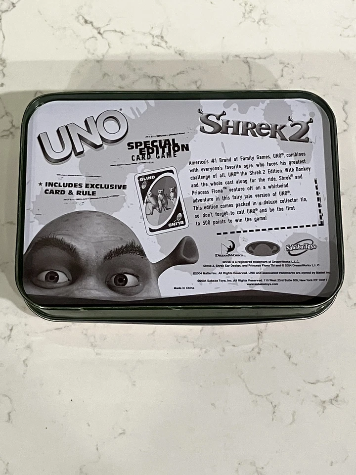 2004 Shrek 2 Uno Special Edition Card Game With Tin Incomplete *Read* - Image 3 of 4