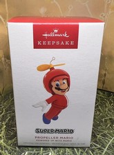 Hallmark Nintendo Game Ornament Super Mario Propeller Figure NEW 2024