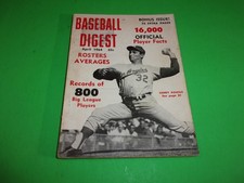VINTAGE SANDY KOUFAX  1964 BASEBALL DIGEST MAGAZINE, LOS ANGELES DODGERS