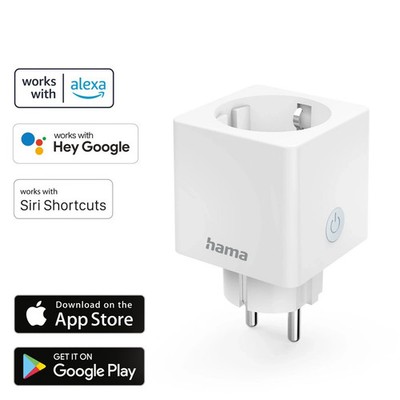 Ham WLAN WiFi Steckdose HomeKit 3680W m. Sprachsteuerung Alexa Google Apple-Home