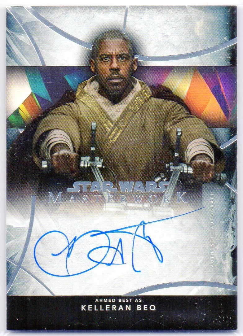 2024 Topps Star Wars Masterwork AHMED BEST as Kelleran Beq AUTOGRAPH Mandalorian