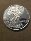 Half 1/2 oz .999 Fine Silver Trade Unit Liberty Landing Eagle Bullion Round