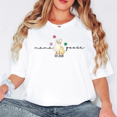 Mama Goose Shirt, New Mom Gift, Pregnancy Announcement Tee