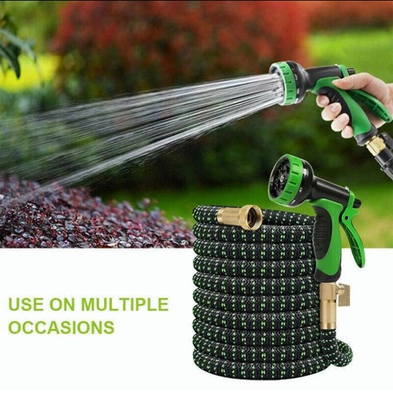 #ad 100ft Expandable Garden Hose Heavy Duty Flexible Water Hose for Yard Lawn Car $22.99
