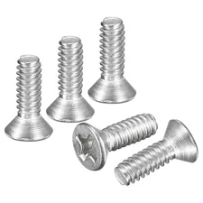 #6-32x7/16" Flat Head Machine Screws -50pcs -304 Stainless Steel -Silver