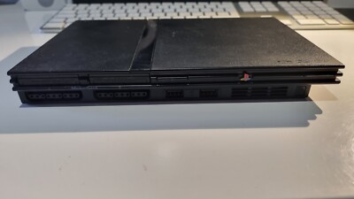 Sony PlayStation 2 Slimline Schwarz, Spielekonsole (PAL - SCPH-77004)+Kontroler