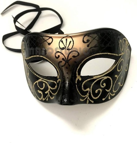 Mens Masquerade Ball Mask Cosplay Mardi Gras Prom Dance Birthday Bachelor Party - Picture 10 of 46