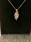 *NEW ITEM* Kay Jewelers Sterling Silver 3 Lab Created White Sapphire Necklace — photo 3