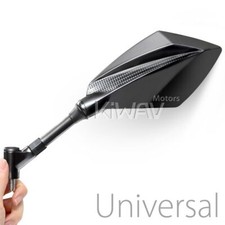 Motorcycle Mirrors Deus Black and Carbon M10 for Honda VT 600