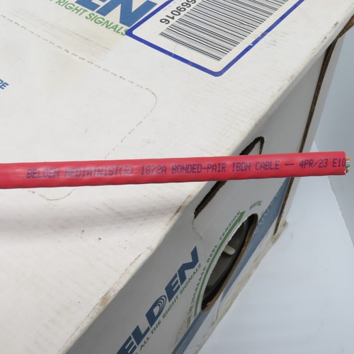Belden 1872A 002A1000 23 AWG 4 Pair Cat 6 Bonded Pair Communications Cable 184' - Picture 10 of 10