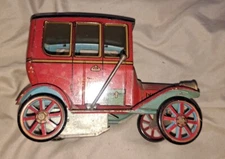 Vintage Lever Tin Car Japan Model Trade Mark Modern Toys Works