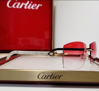 cartier c décor white buffalo horn frames