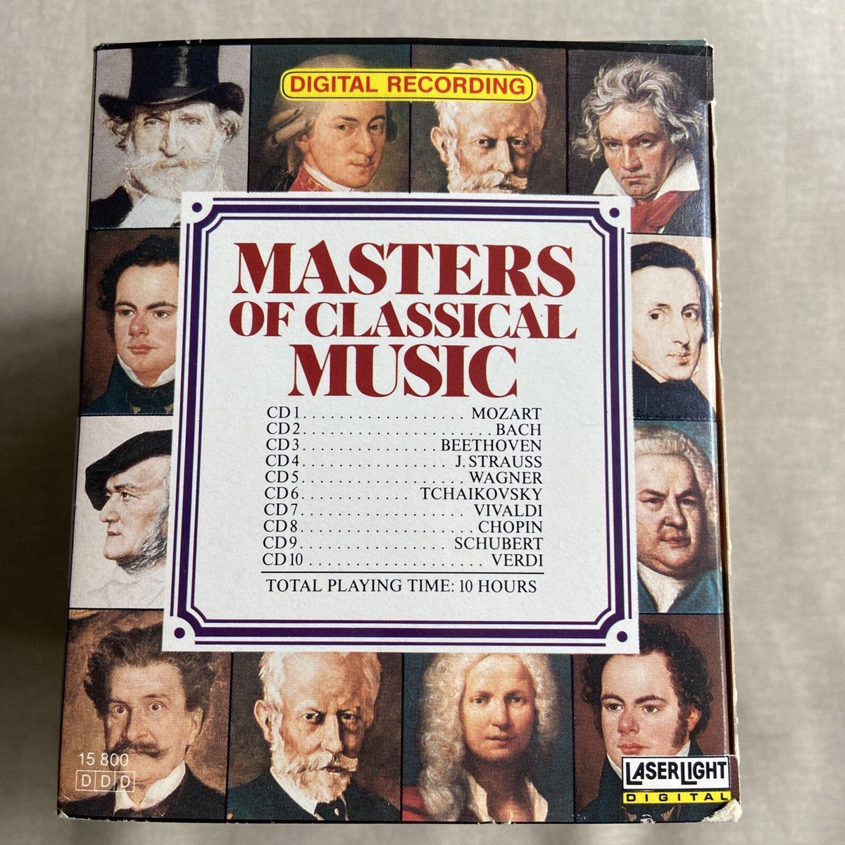Masters of Classical Music (CD, Oct-1990, 10 Discs, Laserlight