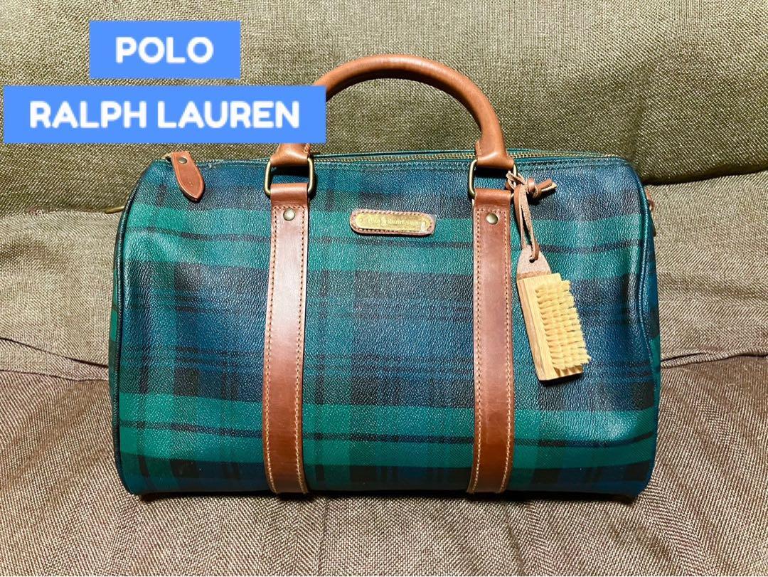 POLO RALPH LAUREN Mini Boston Bag Check Women's From Japan POLO RALPH LAUREN Mini Boston Bag Check Women's From Japan