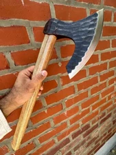 HANDMADE HIGH CARBON STEEL HUNTING HATCHET TOMAHAWK AXE CAMPING & HIKING TOOL