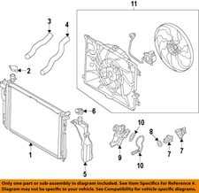 KIA OEM 18-23 Stinger Cooling Radiator Components-Radiator Assy 25310J5160