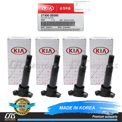  OEM  Ignition Coil 4pcs for 11-19 Hyundai Elantra Tucson Forte Soul 27300-2E000