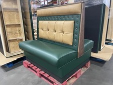 Elegant Restaurant Booth 48”L single and double side booth, Made in US