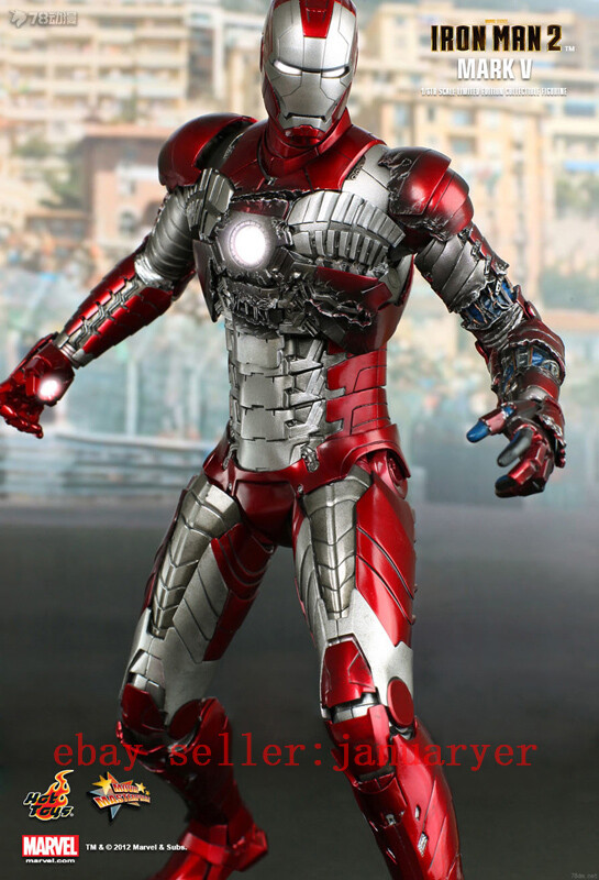 Hot Toys Mms145 1/6 Iron Man 2 Original Plastic Mark V Mk5