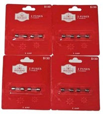 Holiday Time Fuses Christmas Lights 5 amps/125V Fuses Lot of 4 Packs New