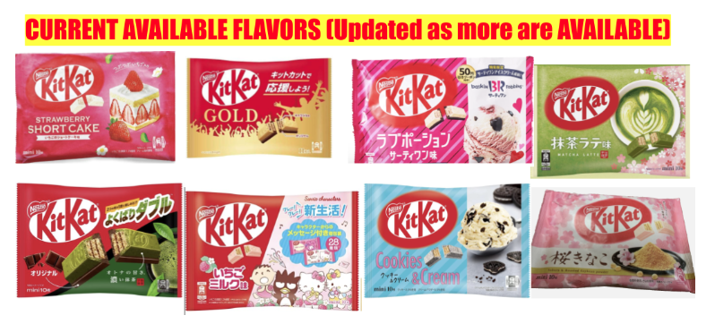 2024 RELEASE Japanese KitKat Flavors Sanrio Matcha Baskin Robbins