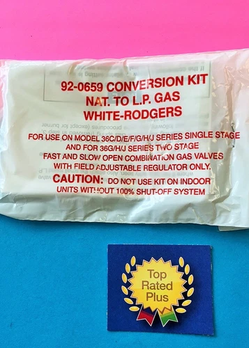 92-0659 WHITE-RODGERS  Emerson Natural Gas to LP Conversion KIT Gas Valve