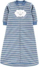 Carter's Baby Boy Cloud Fleece Sleep Bag NWT Small Sleep Sack 0-6 Months