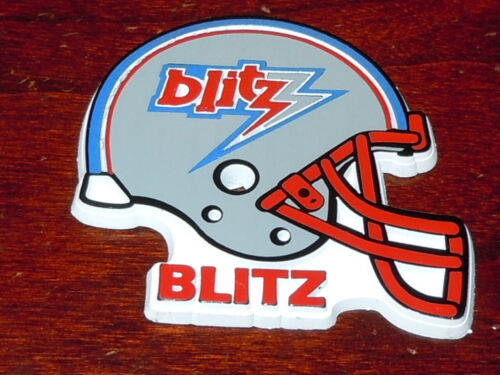 CHICAGO BLITZ Vintage USFL RUBBER Football FRIDGE MAGNET Standings Board rare - Picture 1 of 1