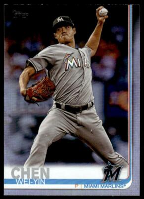 2019 Topps 479 Wei-Yin Chen Rainbow Foil Miami Marlins Baseball Card