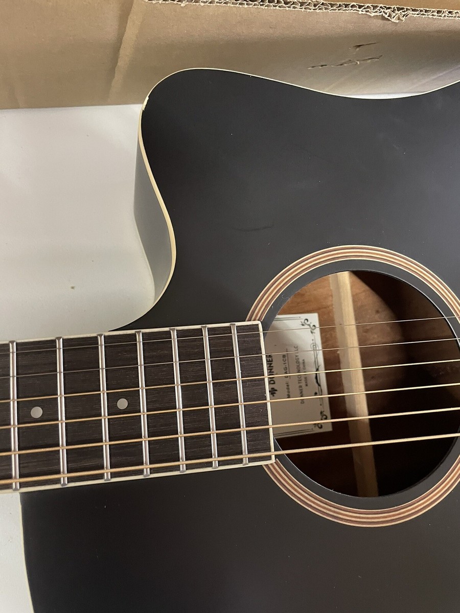 Donner DAG-1CB マットブラック アコースティックギター Amazon.com: Donner Black Acoustic Guitar for Beginners