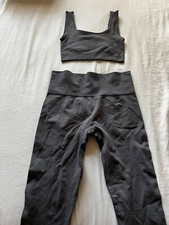 Set active Leggings And bra set grey