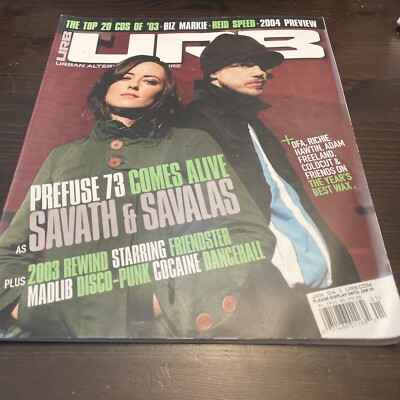 URB Magazine January 2004 Reid Speed Biz Markie Cold cut Prefuse 73 Jaylib Rap