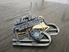 NYPD Police Commissioners Holiday Party Christmas Sleigh Challenge Coin #377C