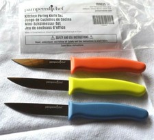 Pampered Chef  MULTI-COLOR 3pc KITCHEN PARING...
